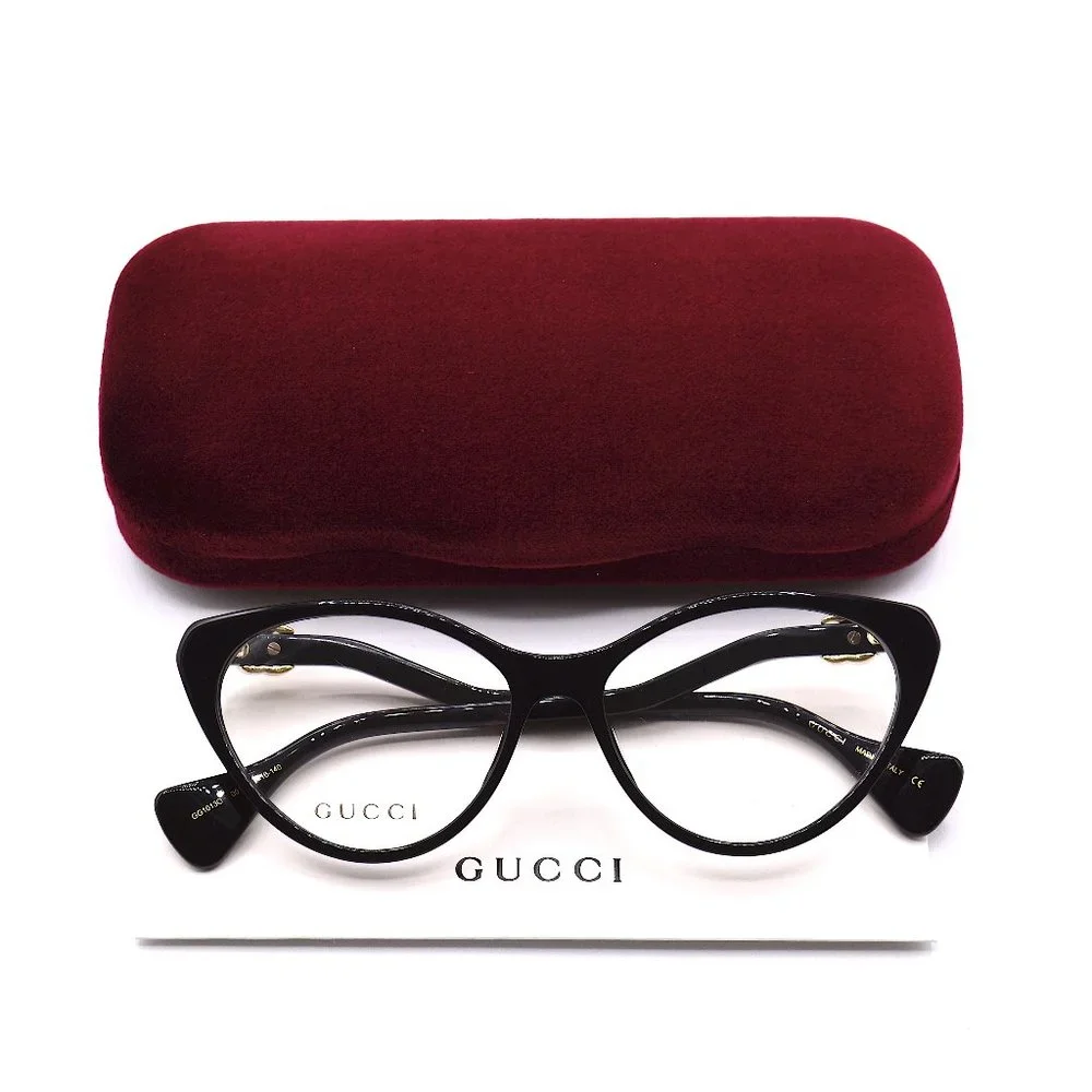 NEW GUCCI GG1013O 001 BLACK AUTHENTIC EYEGLASSES FRAME - Picture 8 of 11